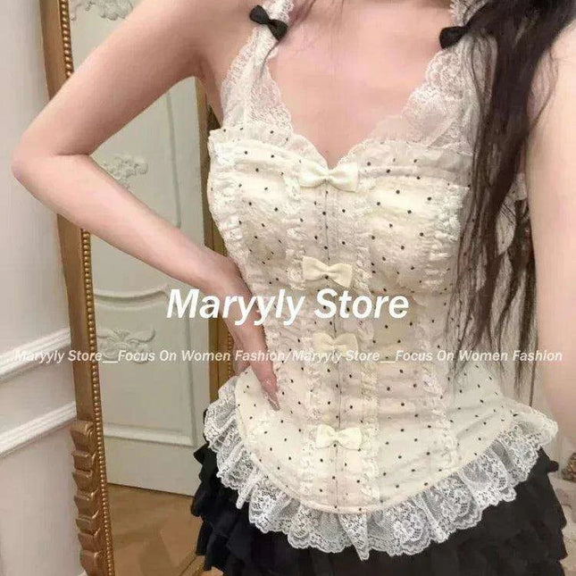 Whimsical Kawaii Japanese Lolita Summer Outfit with Bow