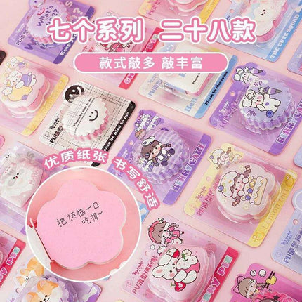 Whimsical Kawaii Mini Notebook and Sticky Notes Set for Creative Note-Taking - Très Elite