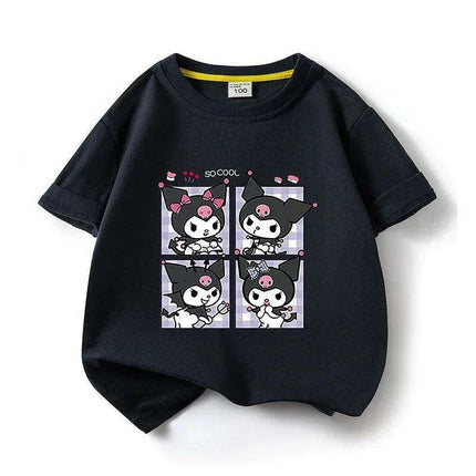 Whimsical Kuromi Kids Summer T-Shirt: Soft Cotton Tee for Magical Adventures - Très Elite
