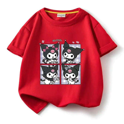 Whimsical Kuromi Kids Summer T-Shirt: Soft Cotton Tee for Magical Adventures - Très Elite