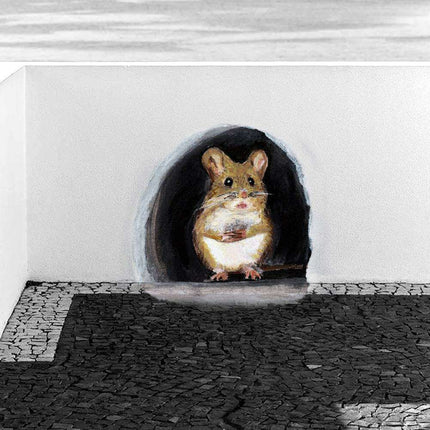Whimsical Mouse Hole Wall Stickers: Enchant Your Living Space - Très Elite