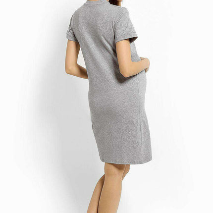 Whimsical Mouse Patch Maternity Nightgown for Comfort & Nursing - Très Elite