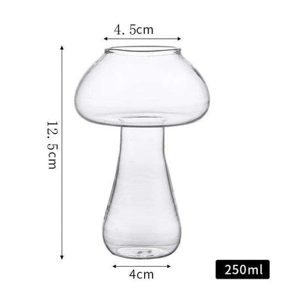 Whimsical Mushroom-Themed Cocktail Glass Set with Straw: Elevate Your Drink Experience - Très Elite