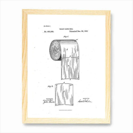 Whimsical Nordic Elegance: Humorous Wall Art for the Modern Bathroom - Très Elite
