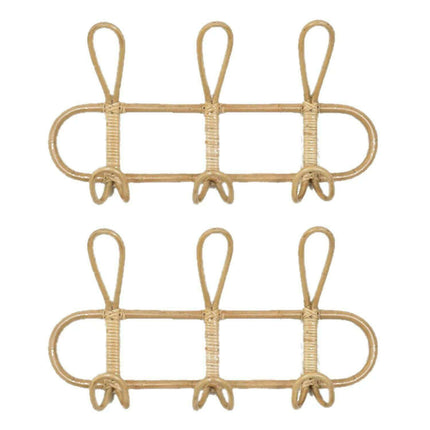 Whimsical Rattan Wall Hooks for Playful Kids' Rooms - Très Elite