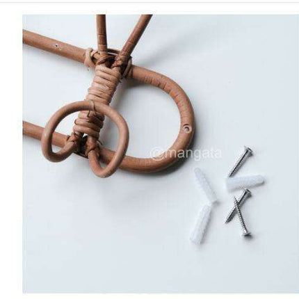 Whimsical Rattan Wall Hooks for Playful Kids' Rooms- Très Elite- Très Elite