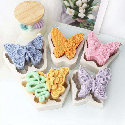 Whimsical Skull and Butterfly Silicone Baking Mold for Halloween Treats - Très Elite