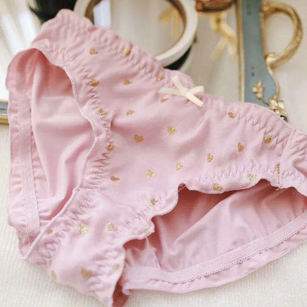 Whimsical Strawberry Ruffle Seamless Women's Underwear for Girls in Japanese Fashion - Très Elite