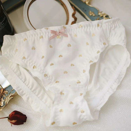 Whimsical Strawberry Ruffle Seamless Women's Underwear for Girls in Japanese Fashion - Très Elite