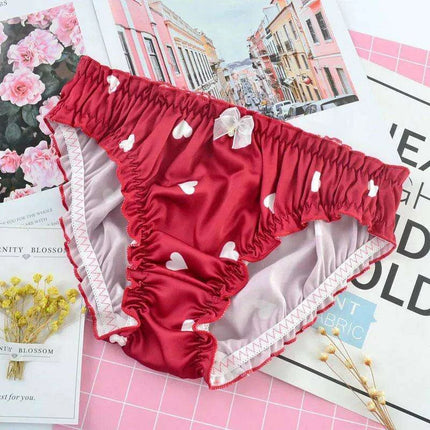 Whimsical Strawberry Ruffle Seamless Women's Underwear for Girls in Japanese Fashion - Très Elite