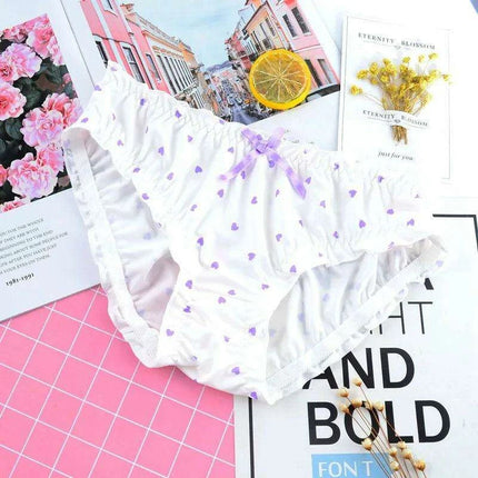 Whimsical Strawberry Ruffle Seamless Women's Underwear for Girls in Japanese Fashion - Très Elite