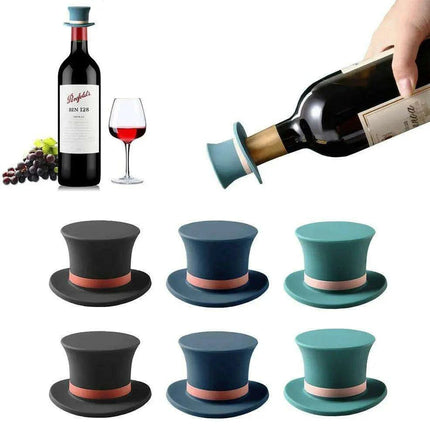 Whimsical Top Hat Silicone Champagne Bottle Stopper - Très Elite