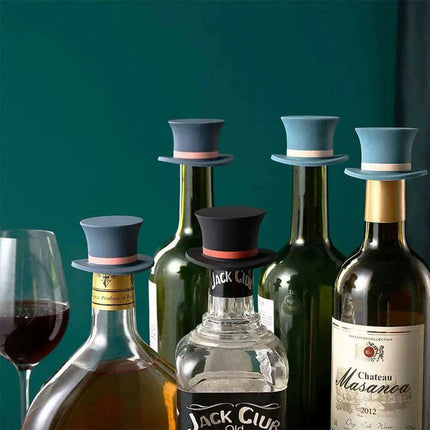 Whimsical Top Hat Silicone Champagne Bottle Stopper - Très Elite
