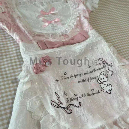 Whimsical Vintage Floral Ruffle Dress with Elegant Bow Detail for Women - Très Elite