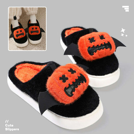 Whimsical Winged Pumpkin Slippers for Cozy Nights - Très Elite