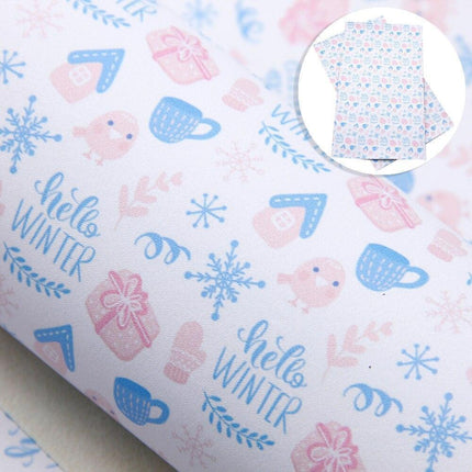 Whimsical Wonders: Deluxe Reindeer Print Faux Leather Crafting Sheets for Artistic Creations - Très Elite