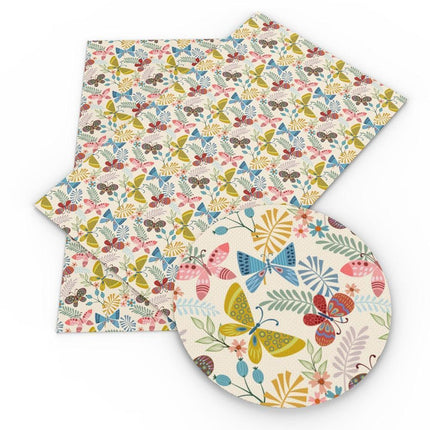 Whimsical Wonders: Deluxe Reindeer Print Faux Leather Crafting Sheets for Artistic Creations - Très Elite
