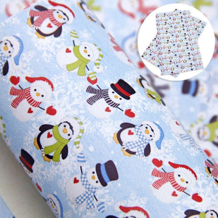 Whimsical Wonders: Deluxe Reindeer Print Faux Leather Crafting Sheets for Artistic Creations - Très Elite