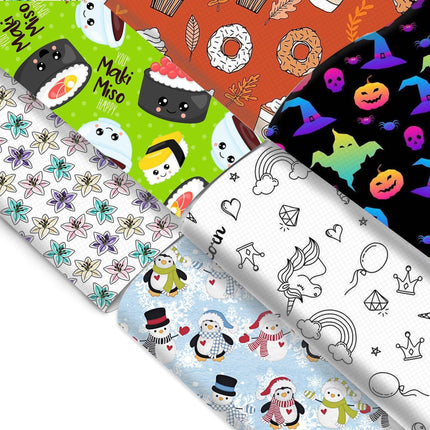 Whimsical Wonders: Deluxe Reindeer Print Faux Leather Crafting Sheets for Artistic Creations - Très Elite
