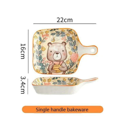 Whimsical Woodland Creatures Ceramic Dining Set for Enchanting Meals - Très Elite