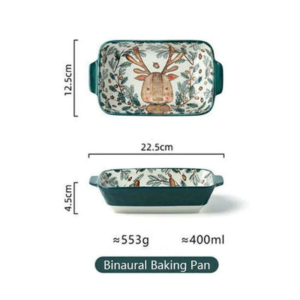 Whimsical Woodland Creatures Ceramic Dining Set for Enchanting Meals - Très Elite