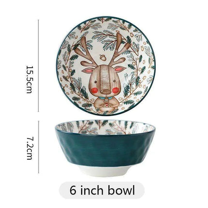 Whimsical Woodland Creatures Ceramic Dining Set for Enchanting Meals - Très Elite