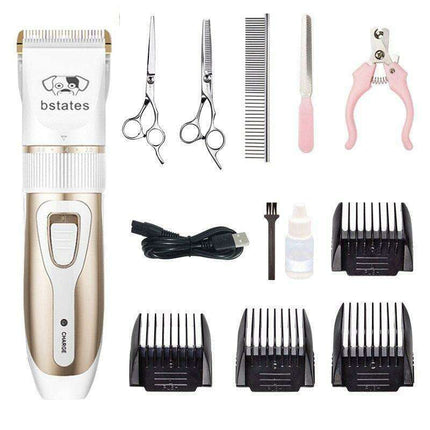Whisper-Quiet Pet Grooming Clippers Set for Dogs and Cats - Très Elite