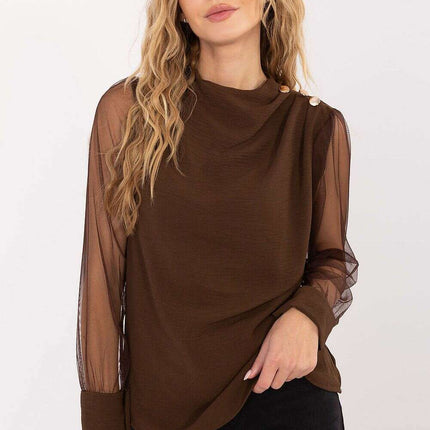 White Blouse 203405 Elegant Office Shirt For Women - Très Elite