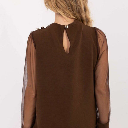 White Blouse 203405 Elegant Office Shirt For Women - Très Elite
