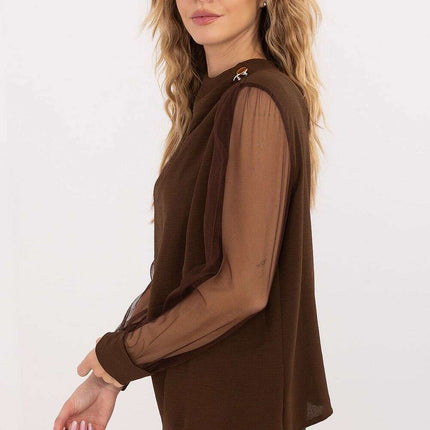 White Blouse 203405 Elegant Office Shirt For Women - Très Elite