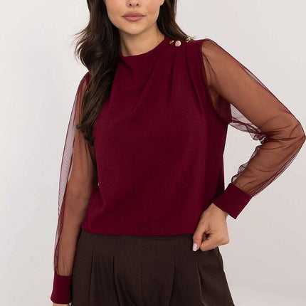 White Blouse 203405 Elegant Office Shirt For Women - Très Elite