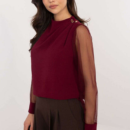 White Blouse 203405 Elegant Office Shirt For Women - Très Elite
