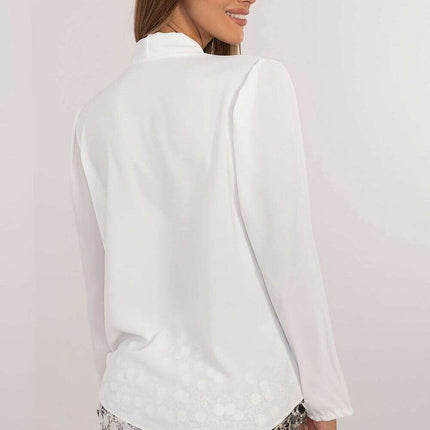 White Blouse 203717 Elegant Workwear Top For Office - Très Elite