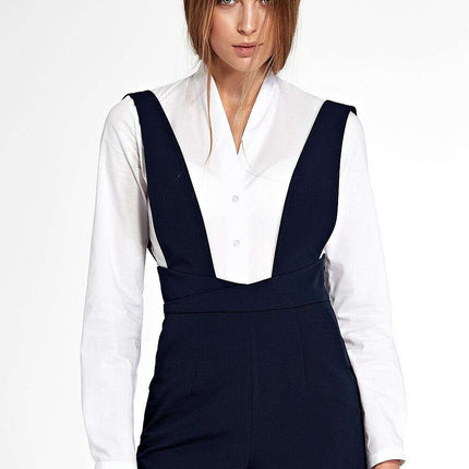 White Shapewear Bodysuit Long Sleeve No Collar 216351 - Très Elite
