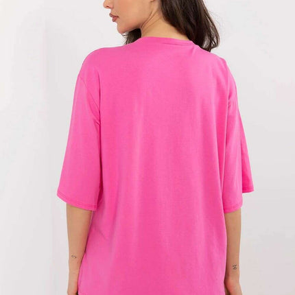 White T Shirt Model 209216 Oversized Loose Fit Casual - Très Elite