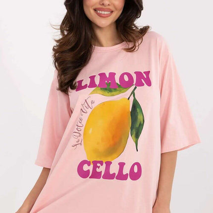 White T Shirt Model 209216 Oversized Loose Fit Casual