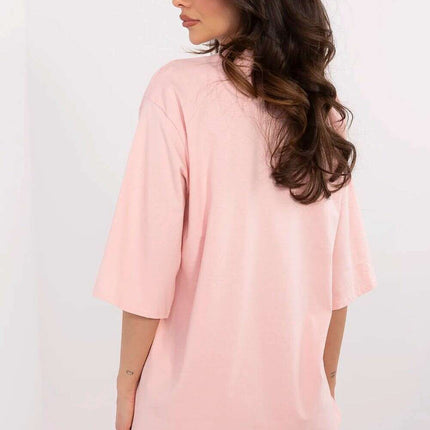 White T Shirt Model 209216 Oversized Loose Fit Casual - Très Elite
