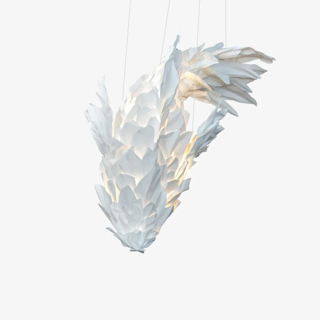 White Fish-Shaped Chandelier