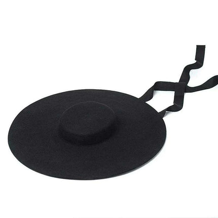 Wide Brim Wool Felt Fedora Hat for Men and Women - Très Elite