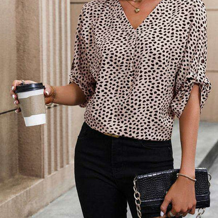 Wild Chic Leopard Print Blouse - Très Elite