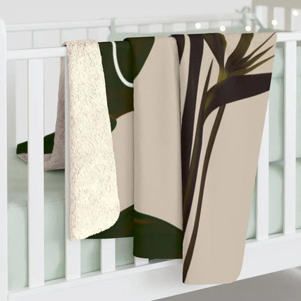 Wilderness Jungle Sherpa Fleece Blanket- Très Elite- Très Elite