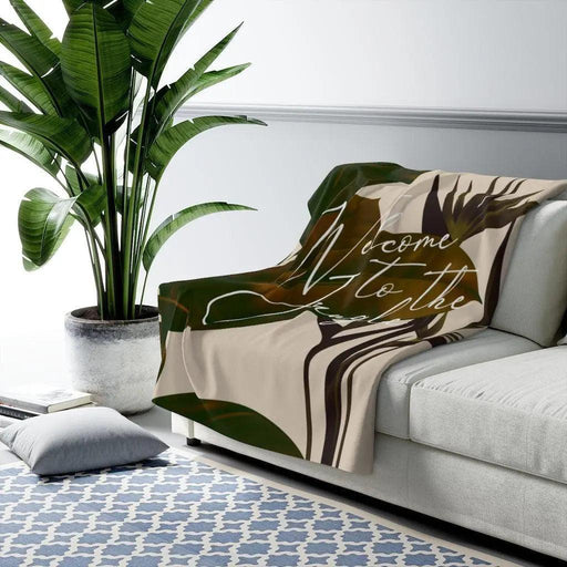 Wilderness Jungle Sherpa Fleece Blanket - Très Elite