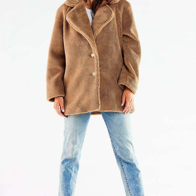 Winter Chic Fur-Lined Coat