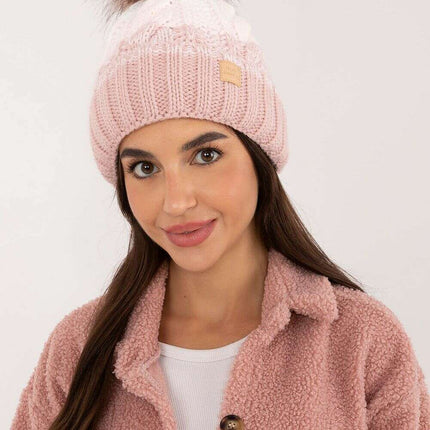 Winter Plaid Beanie With Pom Pom And Fleece Lining - Très Elite