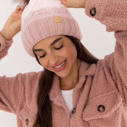 Winter Plaid Beanie With Pom Pom And Fleece Lining - Très Elite