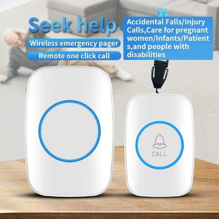 Wireless Emergency Alert System for Seniors with Enhanced Dual Notification and Long-Range Capability - Très Elite