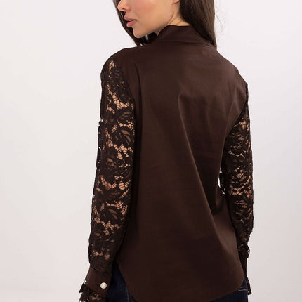 Women Long Sleeve Shirt Model 203770 Black Workwear - Très Elite