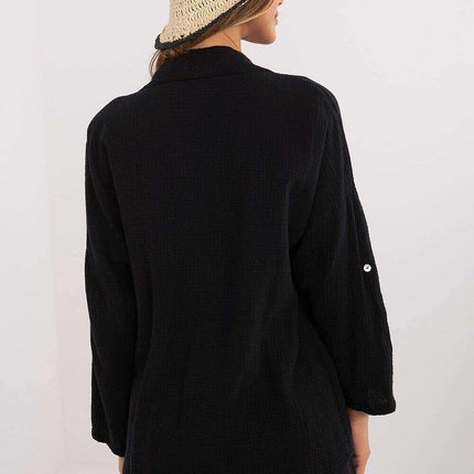 Women Long Sleeve Shirt Model 210007 100 Percent Cotton - Très Elite