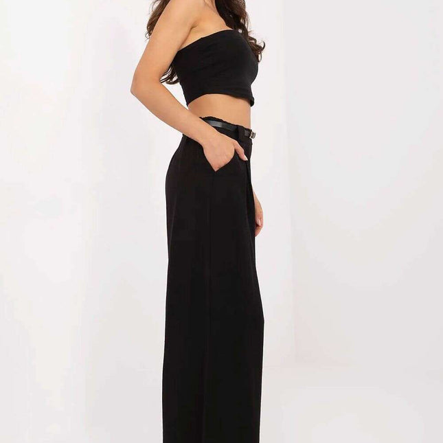 Women Palazzo Trousers 213063 Light Viscose Nylon Blend