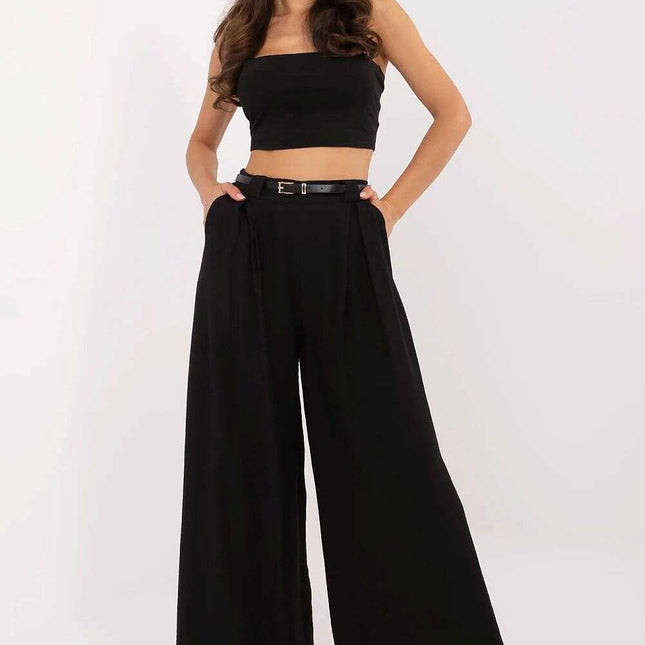 Women Palazzo Trousers 213063 Light Viscose Nylon Blend